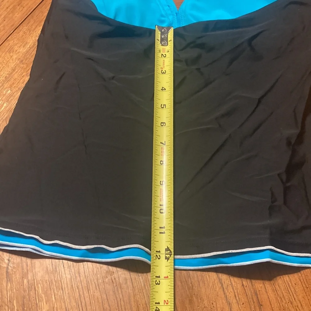 REKITA Bikini Swimsuit Halter Tankini Top and Skort Bottom Set Large - Picture 9 of 12